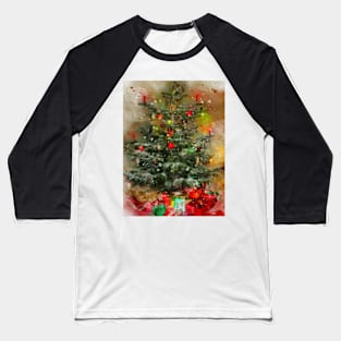 Traditional Christmas Tree and presents Baseball T-Shirt